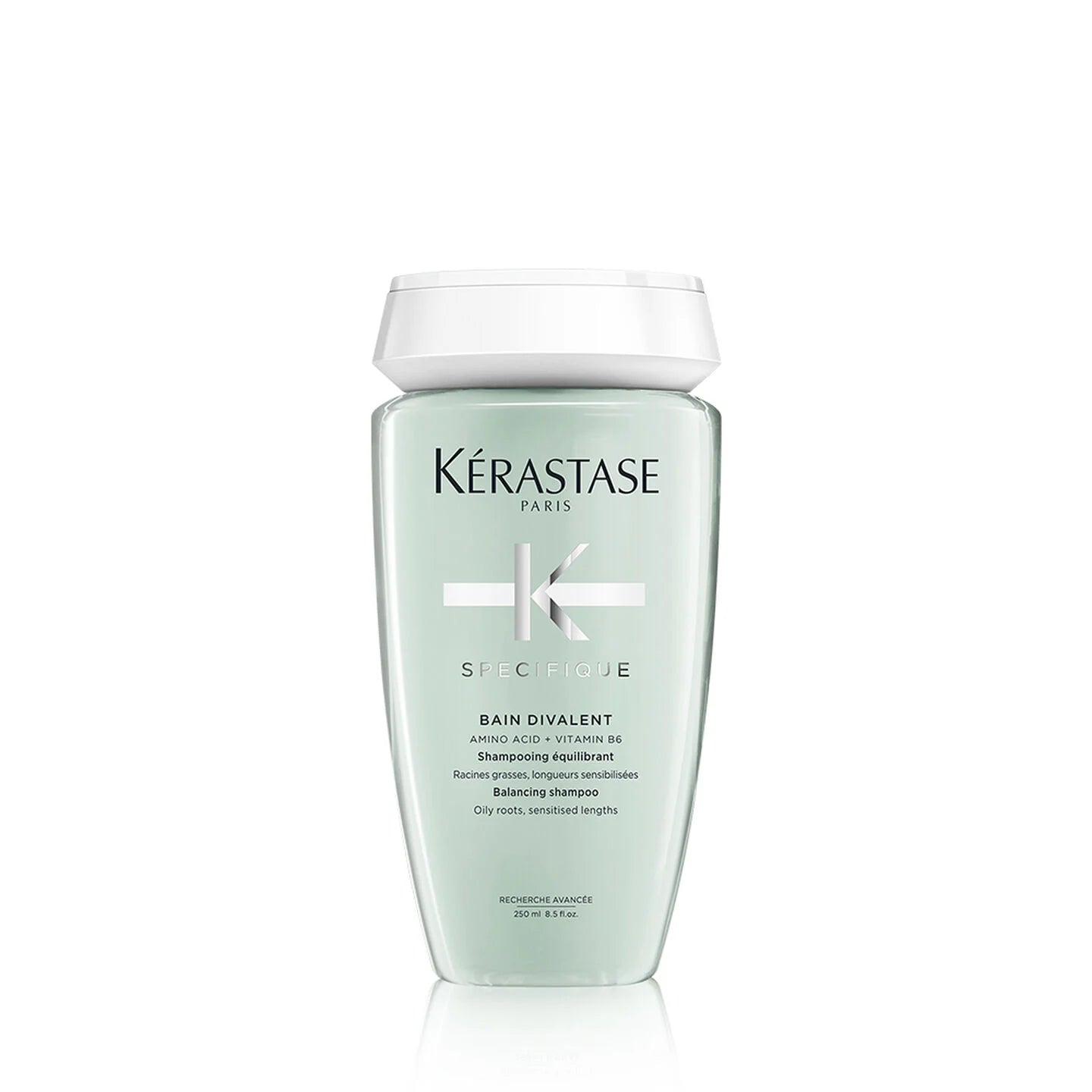 Kérastase Spécifique Bain Divalent Balancing Shampoo bottle for oily roots and dry ends